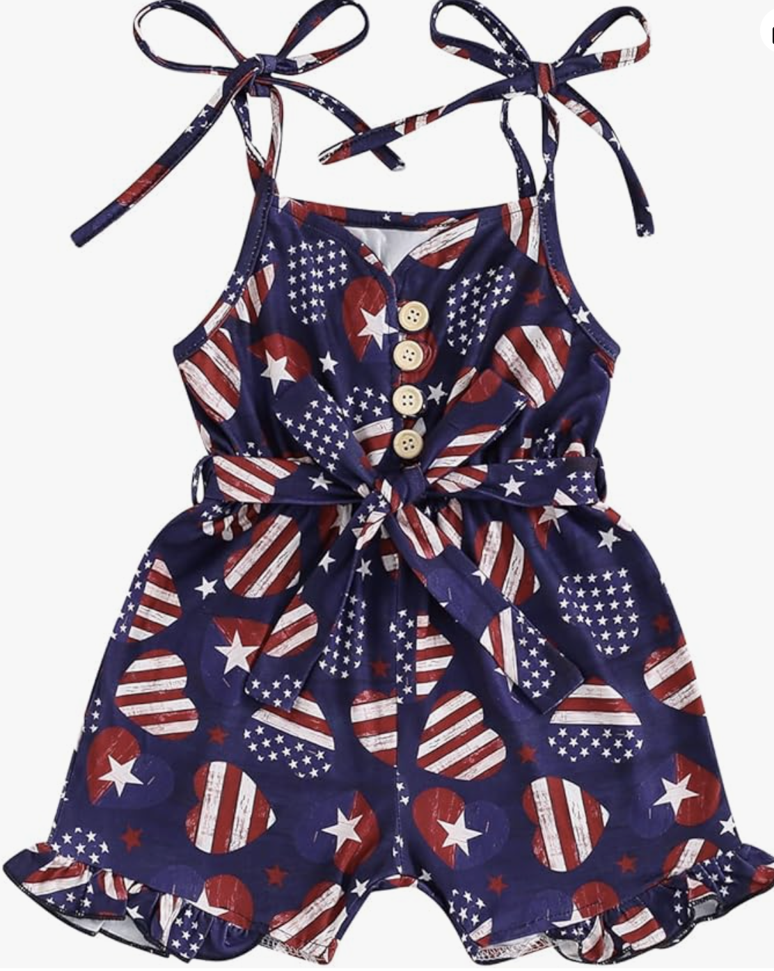 fourth of july kids romper